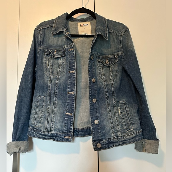 Blue Jean jacket size large - Picture 1 of 5